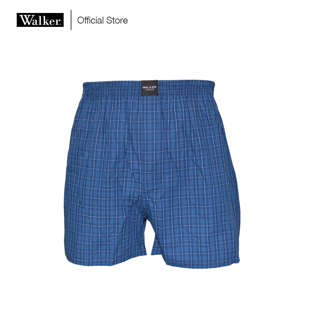 Walker Boxer Checkered Shorts Premium Cotton Comfort (Single Pack