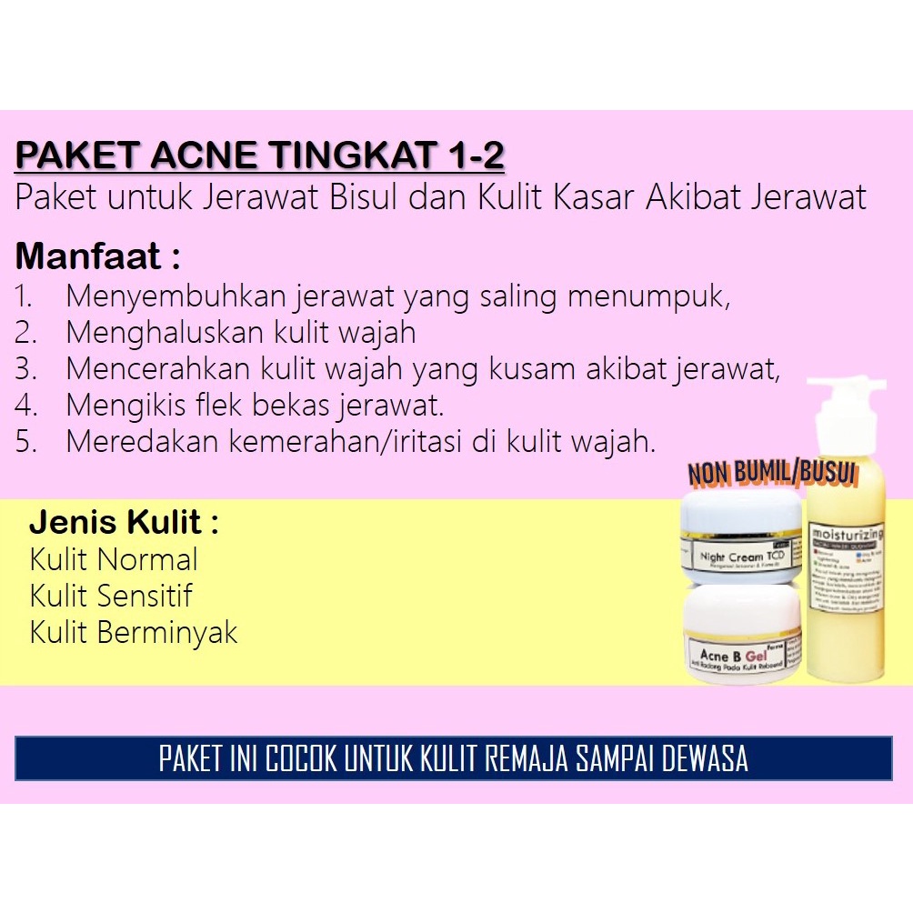 Acne Package 1-2 Level (Busul Acne, Blackheads And Rough Skin Acne ...