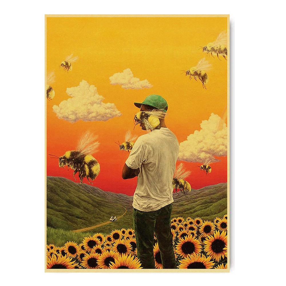 Tyler The Creator Flower Boy Band Music Cover Hip Hop Rapper Star Retro ...