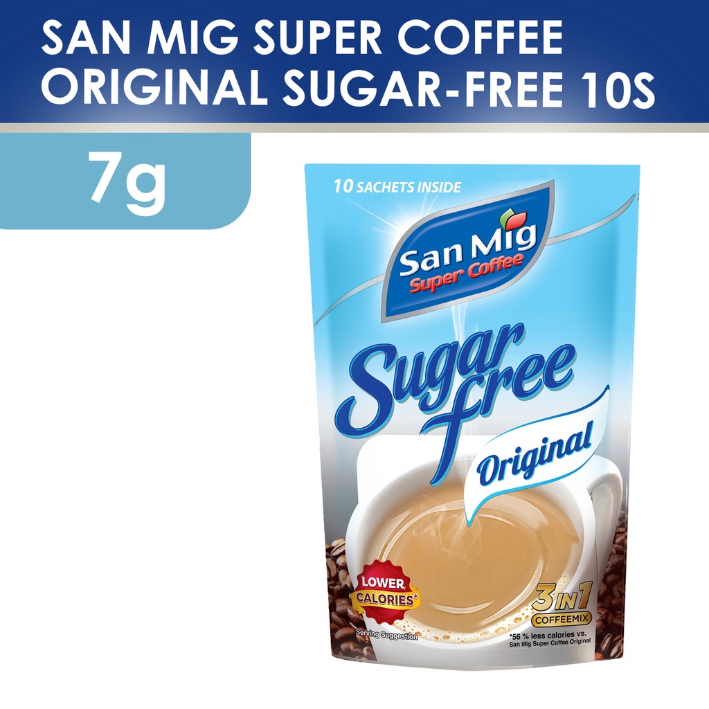 San Mig Super Coffee Orig SugarFree 10s (7g) Shopee Philippines