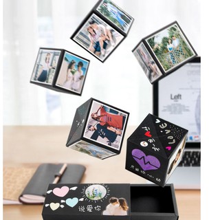 1pc Surprise Pop Up Gift Box - Creative Bounce Explosion Box With  Picture/Photo, DIY Cute Love Exploding Memory Gift Idea Kit