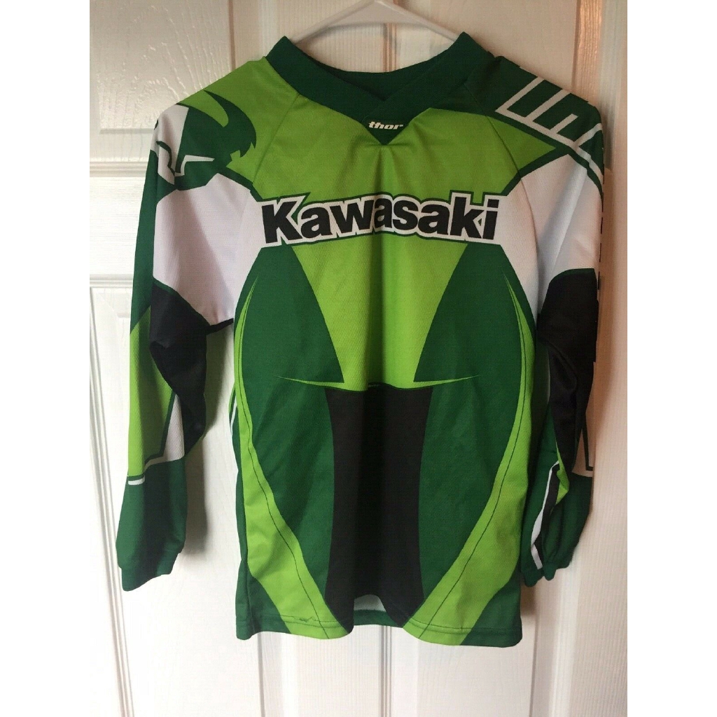 THOR Kawasaki Racing Shirt Motocross Jersey Dirt Bike Riding Top Bicycle Jersey Shopee Philippines