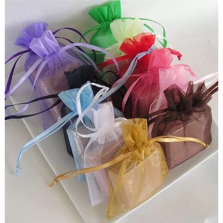 50pcs Organza Pouch Gift Bag Drawstring Wedding Birthday Souvenir Candy ...