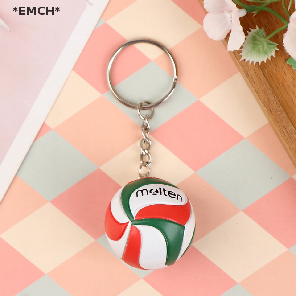 EMCH Volleyball Keychain Ornaments Business Volleyball Gifts Beach Ball