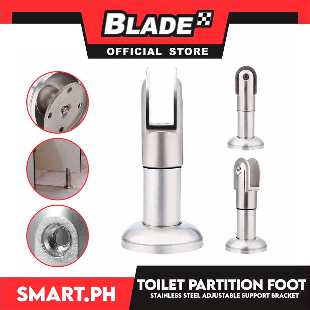 Toilet Partition Foot Stainless Steel - 304 Cast Steel Restroom Bracket ...