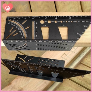 Triangle Ruler, 90 Degree Square Protractor Architectural Triangular Ruler  High Precision Carbon Steel Layout Measuring Tool Triangular Scale for