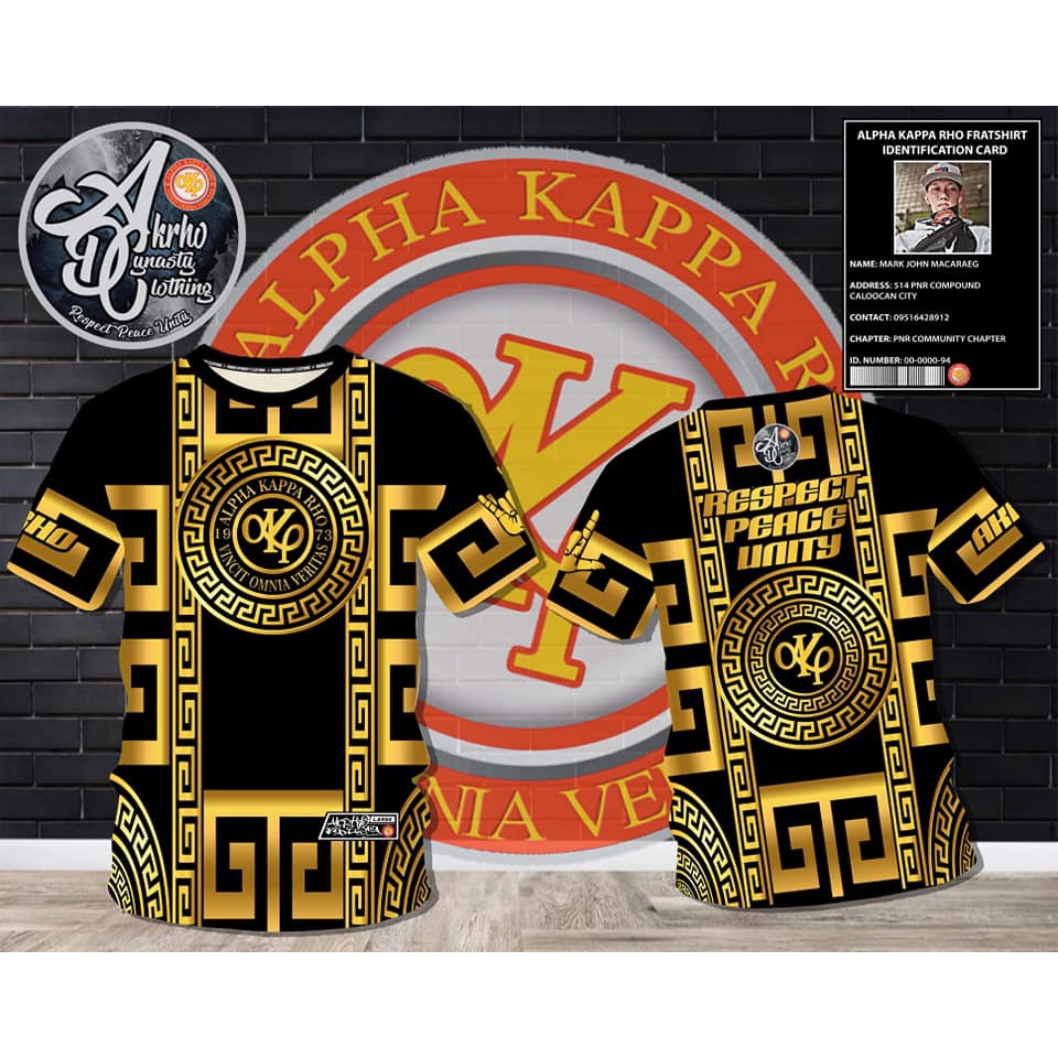 AKP Alpha Kappa Rho Full Sublimation Frat Shirt Skeptron 3D t shirt Size XXS 6XL NO.9