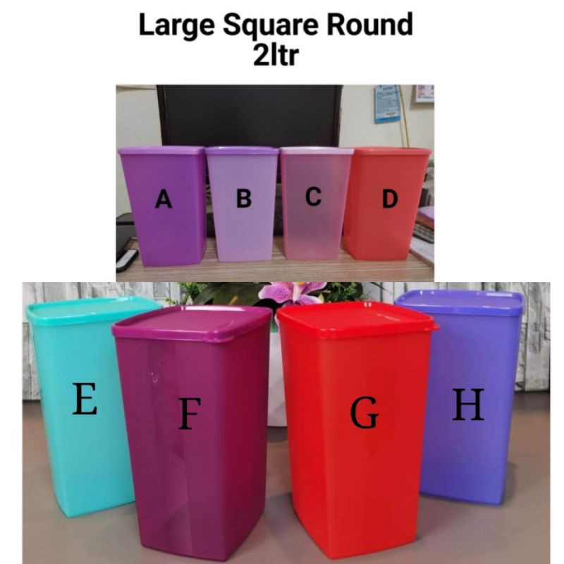 Tupperware Large Square Round | Shopee Philippines