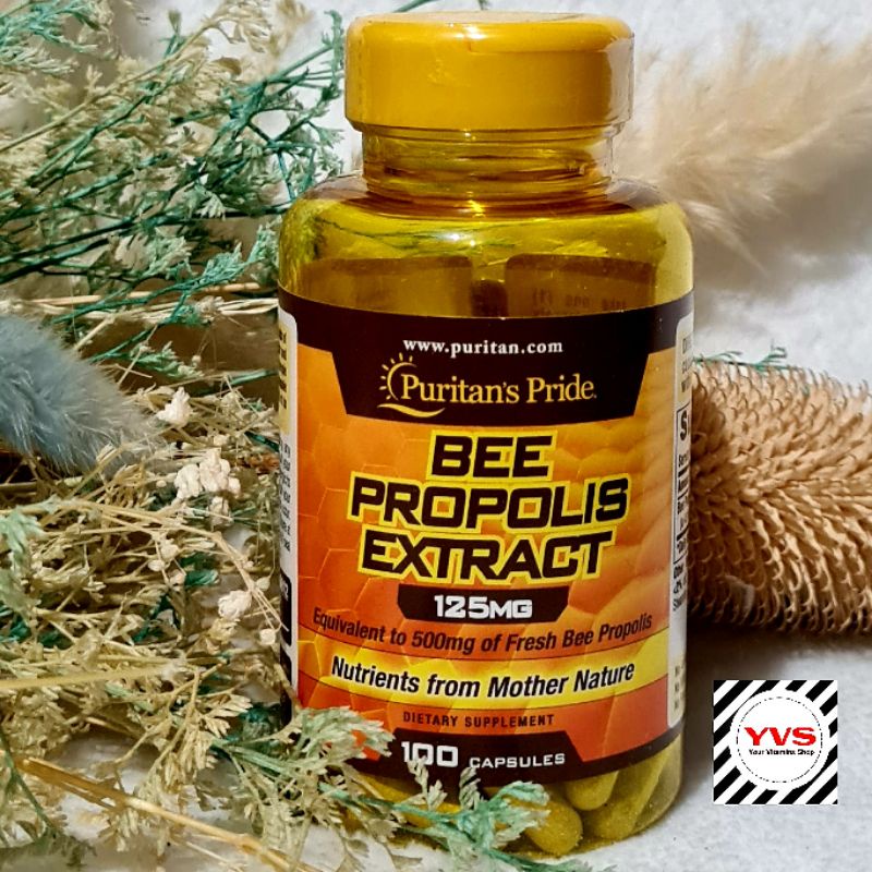 Puritan's Pride Bee Propolis Extract 125mg 100 capsules | Shopee