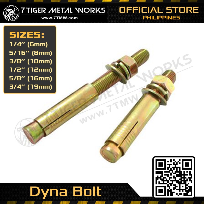 Dyna bolt 3/4 inch (19mm) x 150mm PER PC / Concrete Anchor Bolt