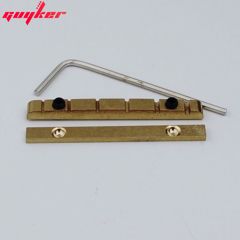 Adjustable Bell Brass Nut Guitar Brass Bridge Nut Split Regulation Nut