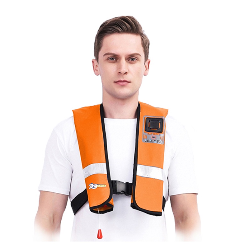 2022 New Professional Inflatable Life Jacket 3-Reflective Tapes Fishing ...