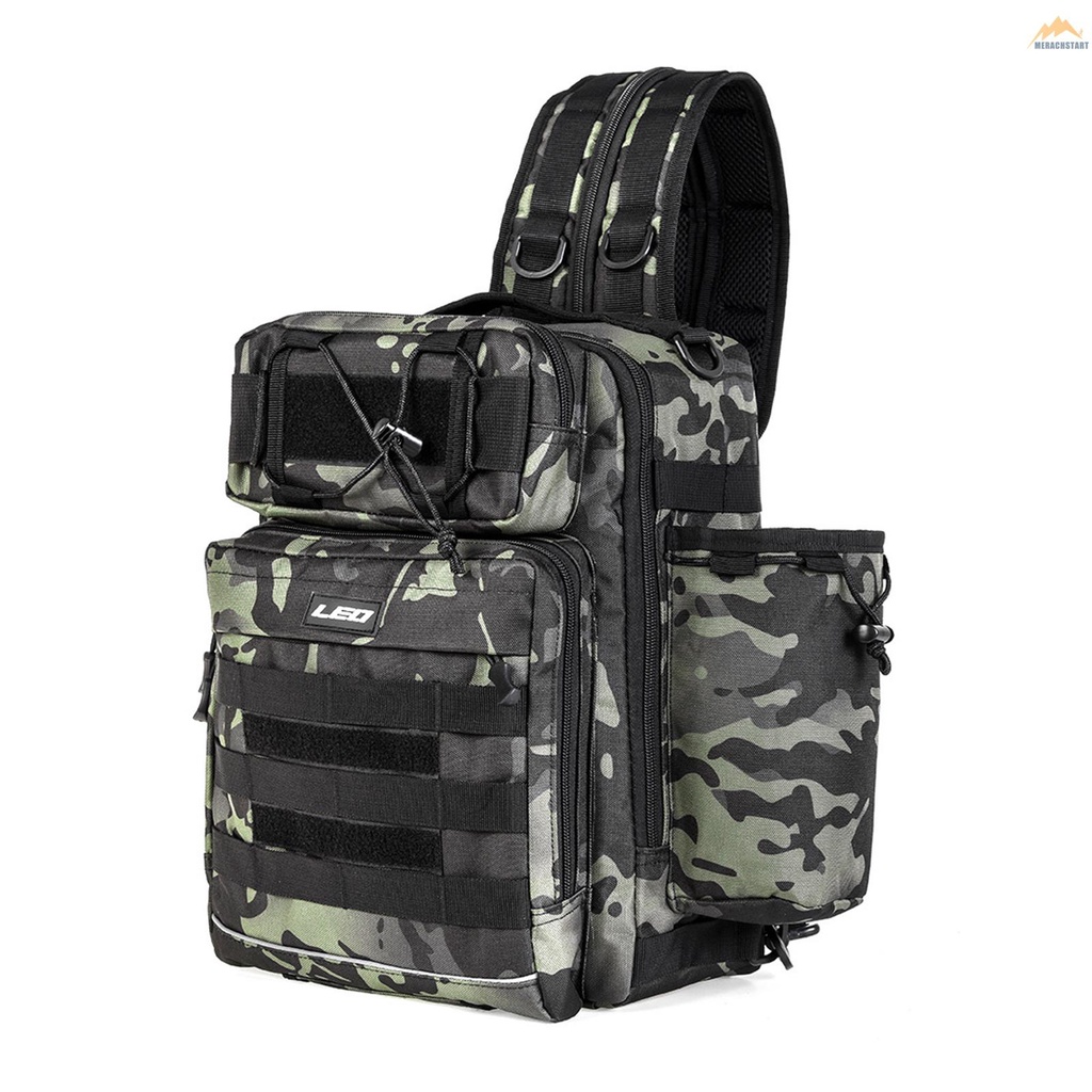 Fishing Tackle Backpack Sling Bag Fishing Gear Storage Bag