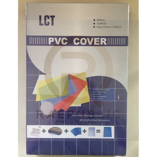 LCT PVC Clear Binding Cover 300mic Legal (Long) Size 100 sheets ...