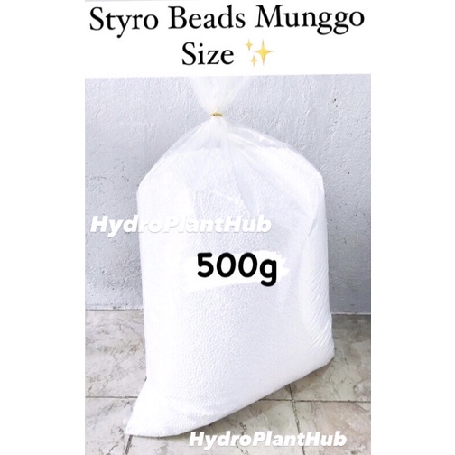 ㍿White Styro Beads For Bean Bags/ Bean Bag Fillers 500G Munggo Size Now