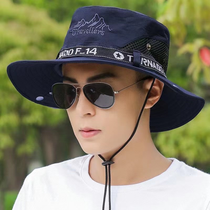 HH Hat men's summer fishing hat big eaves hat breathable sunscreen ...