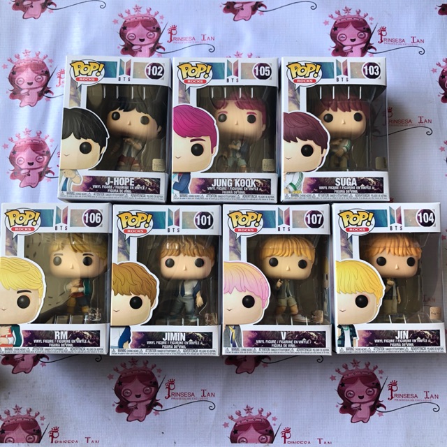 Bts funko on sale pop set