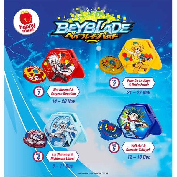 Mcdonald's 2024 beyblade toys