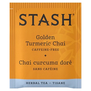 Stash Golden Turmeric Chai Herbal Tea 36g/18 bags (Caffeine Free, Sugar ...