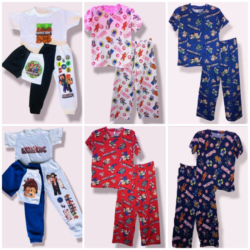 Roblox Terno Pajama - T-shirt and Pants Pajama Pantulog