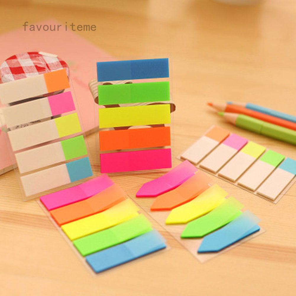 Creative Stationery Fluorescence Classification Index Sticker Label ...