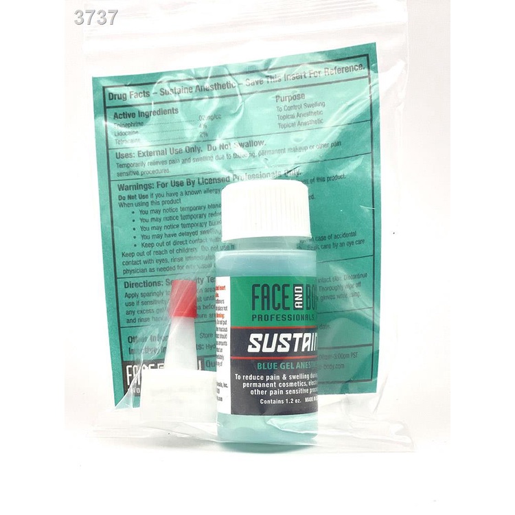 ¤Topical FACE AND BODY Sustaine Blue Gel Tattoo Cream For Body Piering