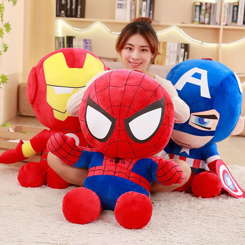 Disney Avengers Iron Man Spiderman Captain America Cartoon Anime Plush