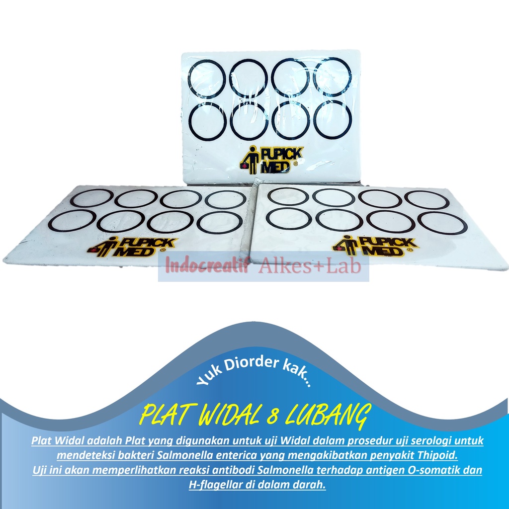 Widal Test Widal Slide Widal Positive Widal Examination 8 Holes ...