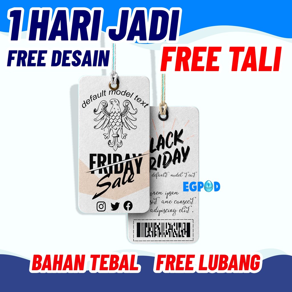 Hang tag custom tag label Clothes hijab Pants Robe fashion | Shopee ...