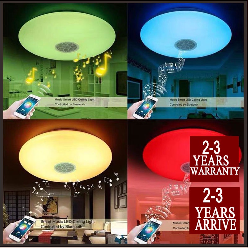 Music Light Power Flying UFO LED Ceiling Light Bluetooth Remote Control ...