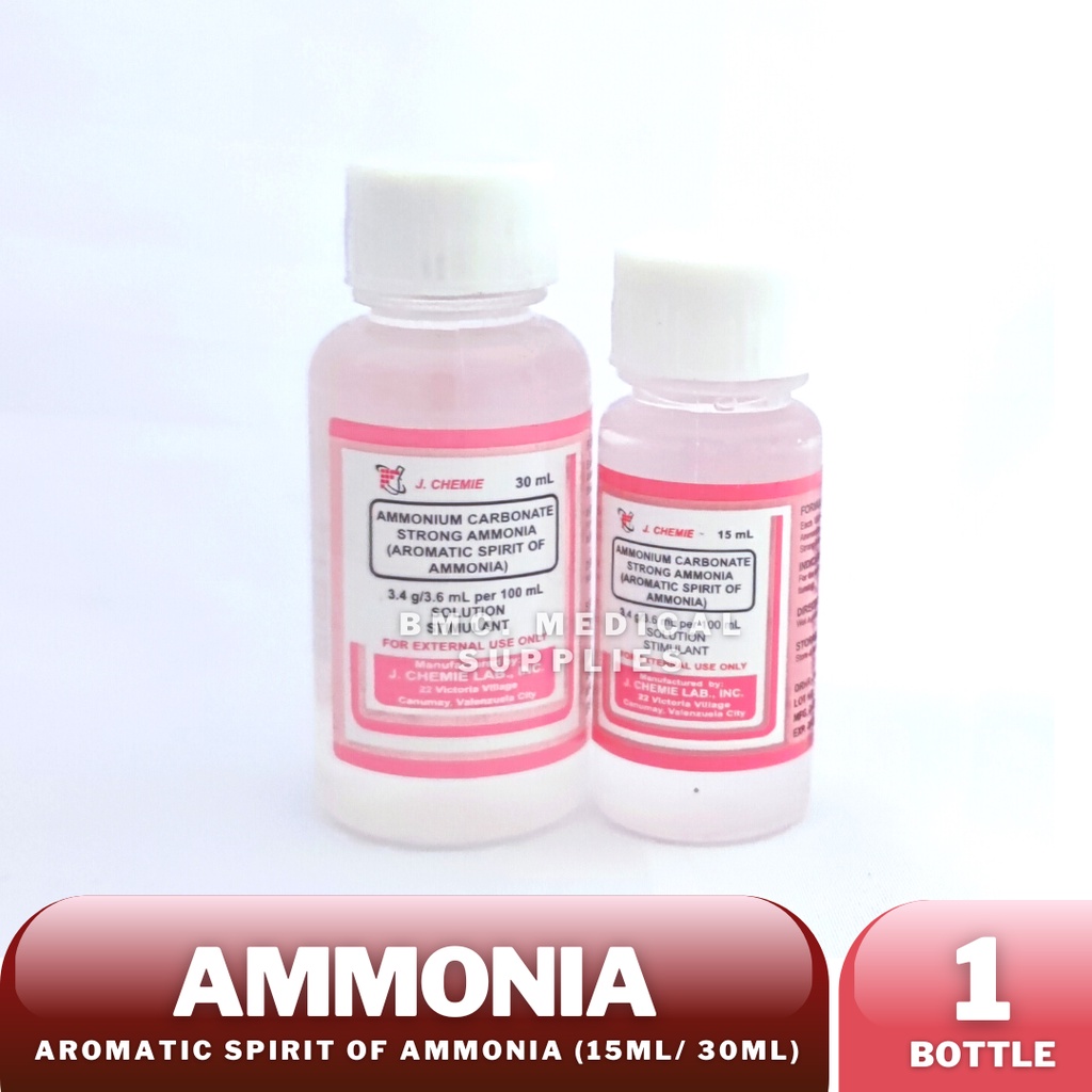 Aromatic Spirit of Ammonia (15ml, 30ml, 60ml and 120ml) Shopee