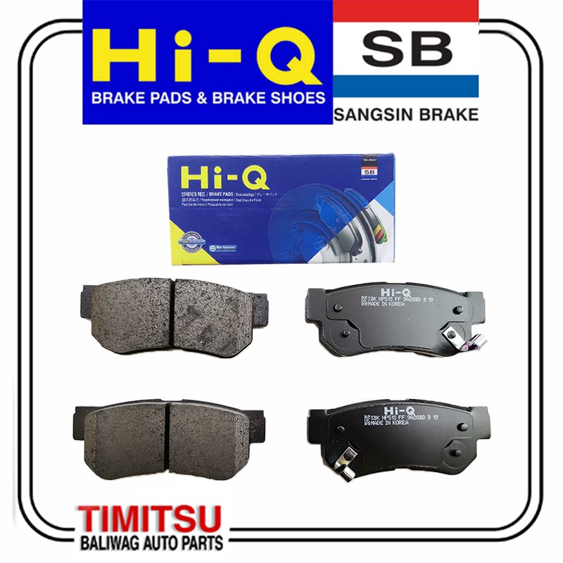HI-Q REAR BRAKE PAD SET FOR HYUNDAI MATRIX, HYUNDAI SANTA FE 2000-2005 ...