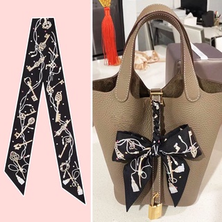 Ready Stock In Malaysia TWILLY RIBBON tie jute BAG ACCESSORIES handbag  handle silk TWILLIES BOW neck scarf SET D,E,F, Women's Fashion, Watches &  Accessories, Other Accessories on Carousell