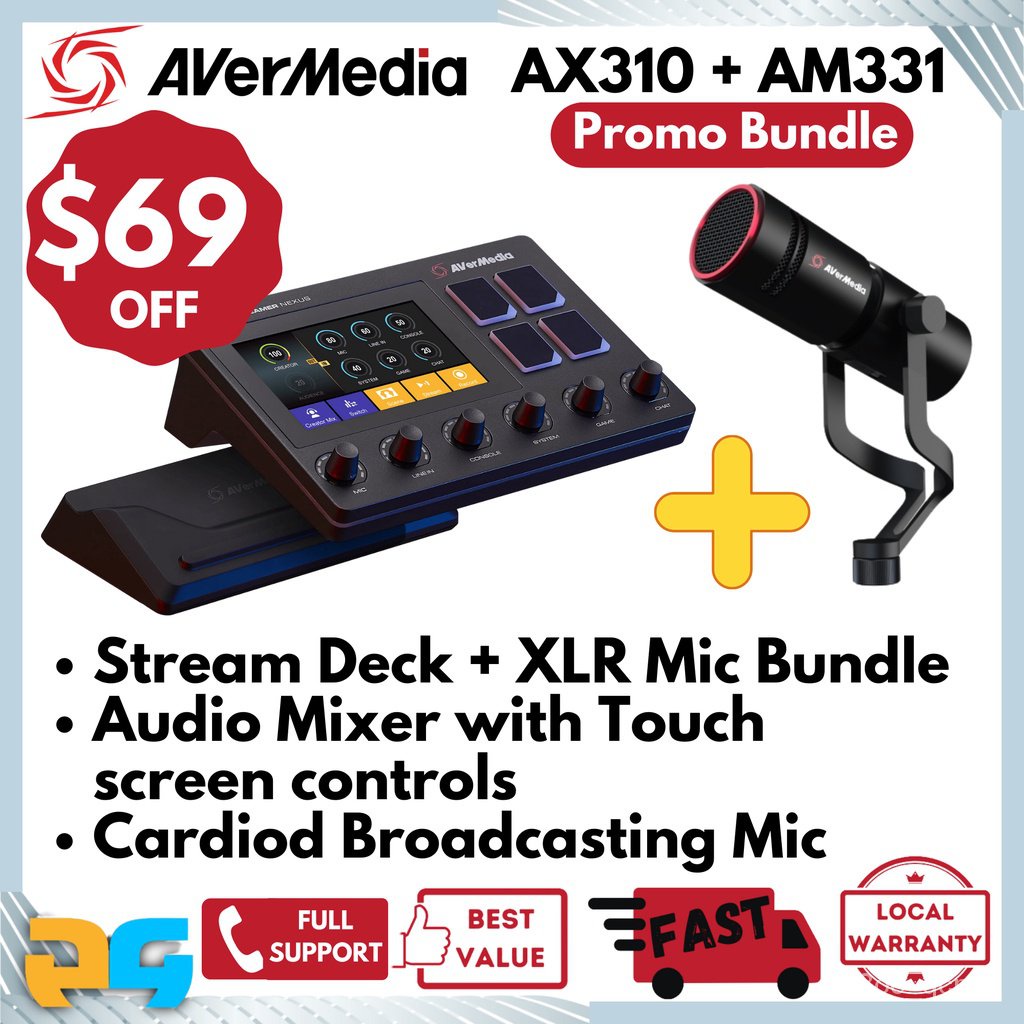 PKW3 Avermedia Live Gamer Nexus AX310 Content Creator Centre Stream