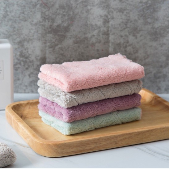 Kitchen Nonoily Dishwashing Cloth Doublelayer Thickened Cleaning