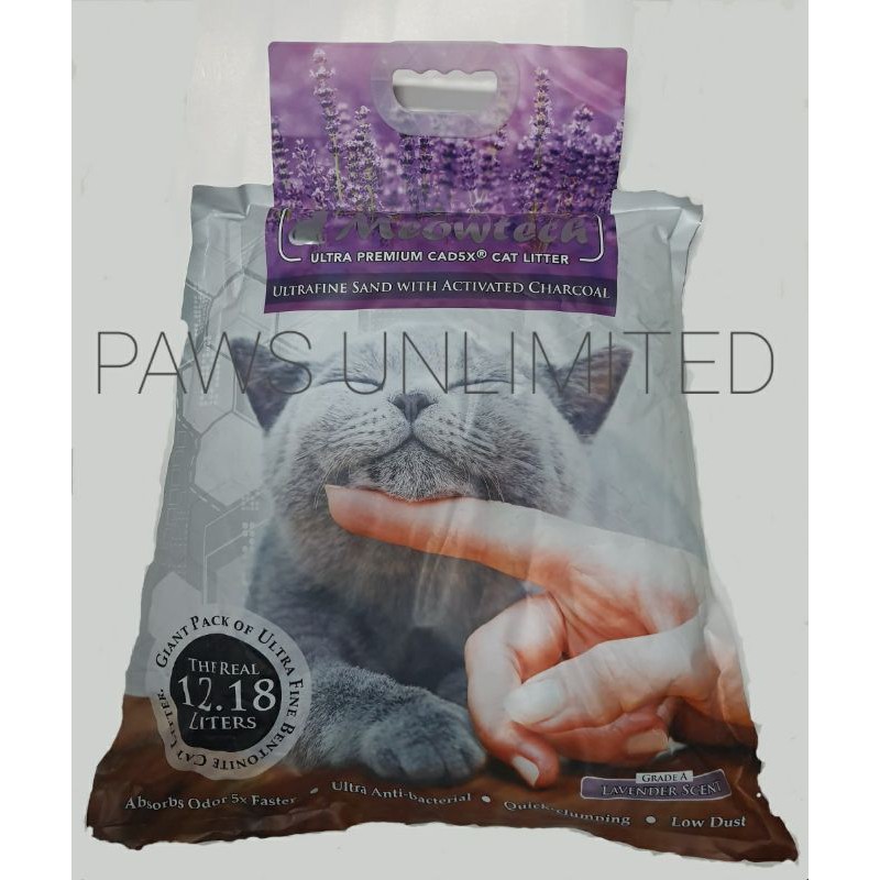 Meowtech Ultra Premium Cat Litter Lavender Scent 12.18L Shopee