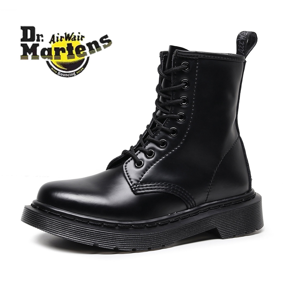 Dr. Martens ブラックワークブーツ Dr. Martens ブラック レザー ワークブーツ Dr. Martens ブラック