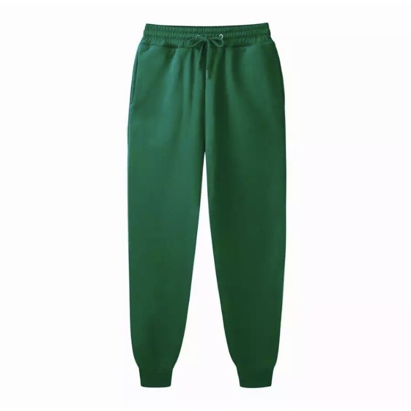 Unisex Plain Cotton Jogger Pants 8 Color With Zippers M 4xl Shopee Philippines