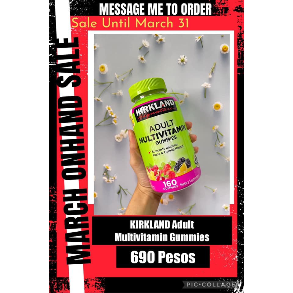 Kirkland Adult Multivitamins Gummies Shopee Philippines