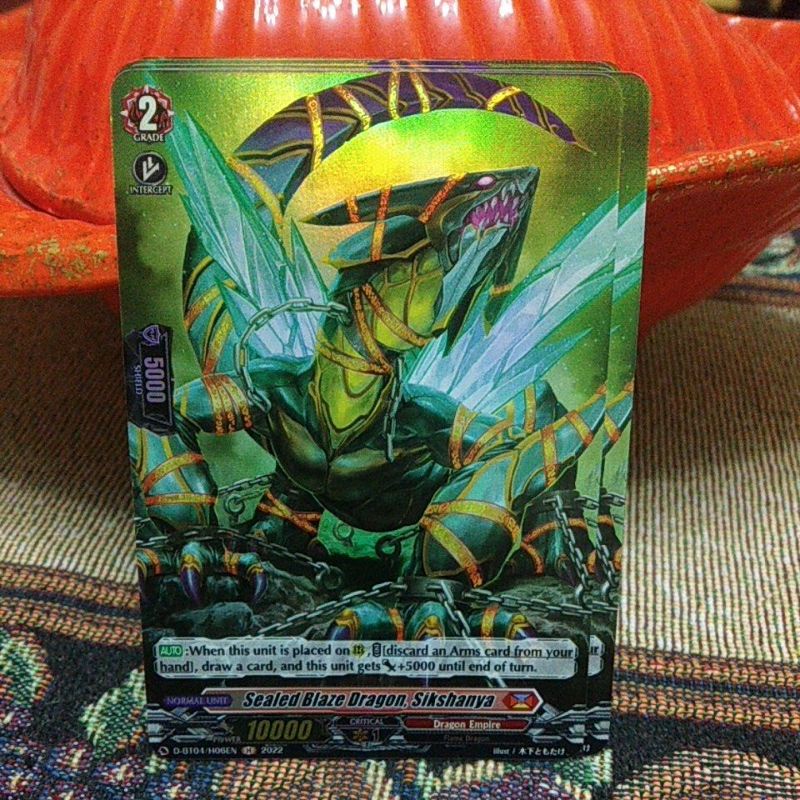 DBT04 HOLO Sealed Blaze Dragon, Sikshaya Cardfight vanguard Overdress ...