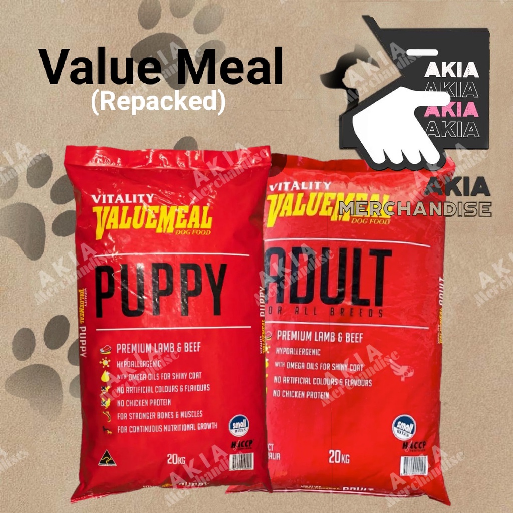 Vitality VALUE MEAL Puppy / Adult Valuemeal (1kg) Shopee Philippines
