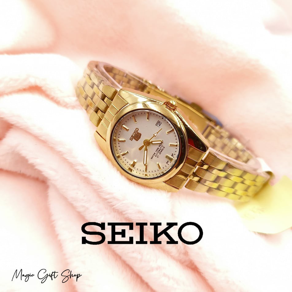 S 152 Seiko 5 Two tone Automatic Hand Movement Women s watch Water