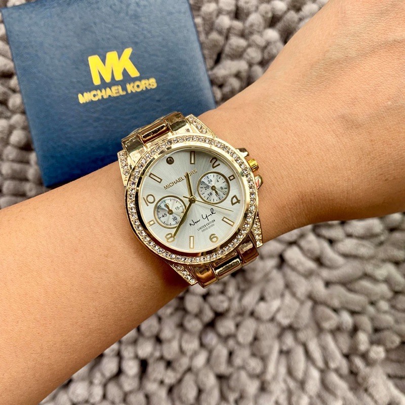 mk diamond watch