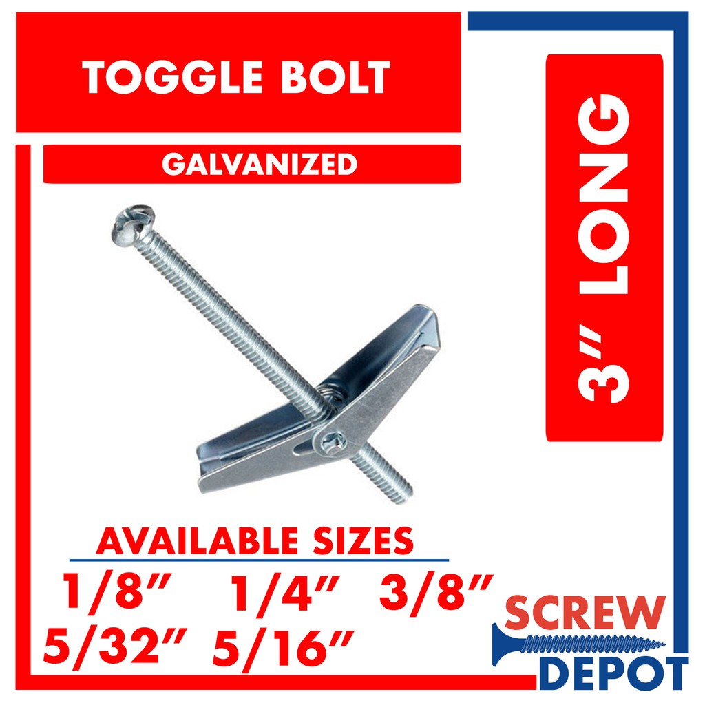 20PCS 1/8 , 5/32 , 1/4 , 5/16 , 3/8 Toggle Bolt / Butterfly Anchor