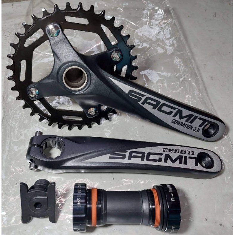 Sagmit crankset hollowtech generation 3.0 crank 34T 36T alloy