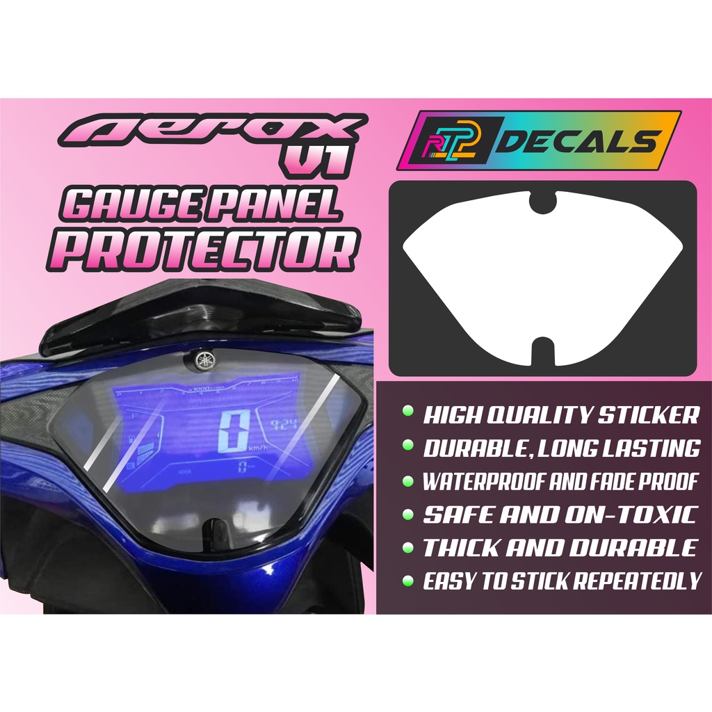Yamaha Aerox V1 Gauge Panel Protection Clear Film | Shopee Philippines