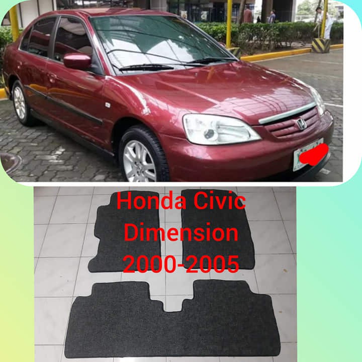 Honda Civic Dimension nomad custom car mat with piping 20002005 Civic