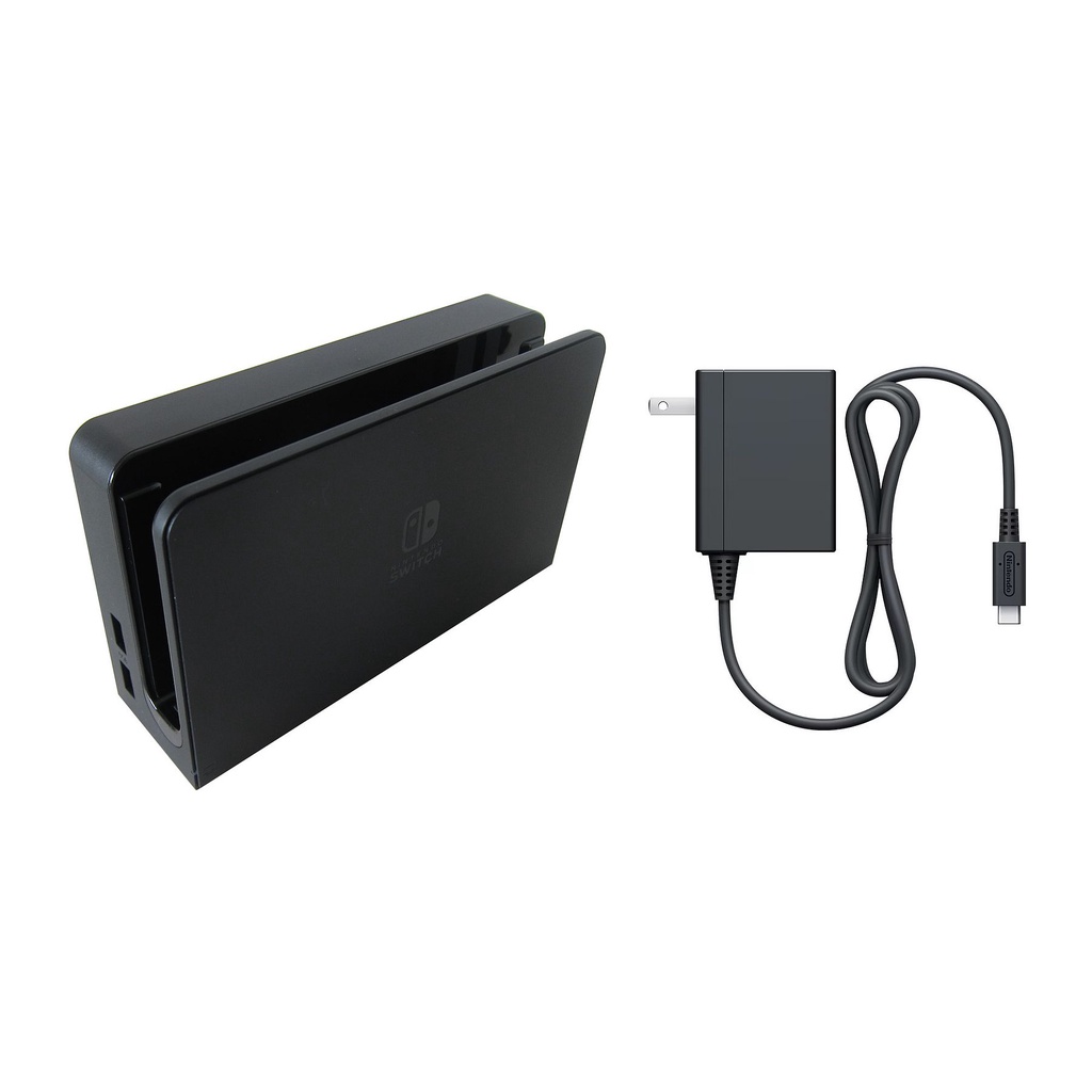 Nintendo Switch OLED Dock (Black) + AC Power Adapter (US Plug) Bulk