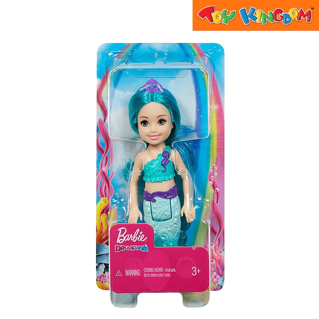 Barbie Dreamtopia Chelsea Teal Hair and Tail Mermaid Doll | Shopee ...