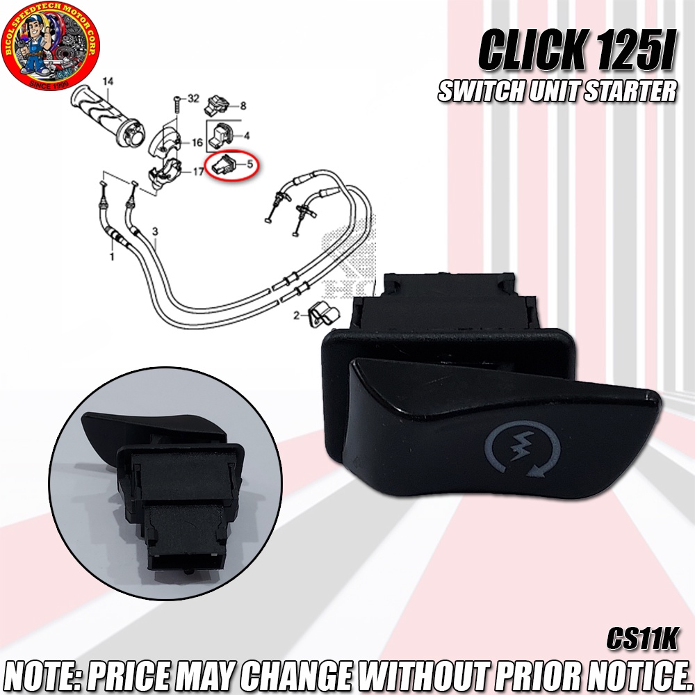 CLICK 125I V1 SWITCH UNIT STARTER (CS11K) | Shopee Philippines